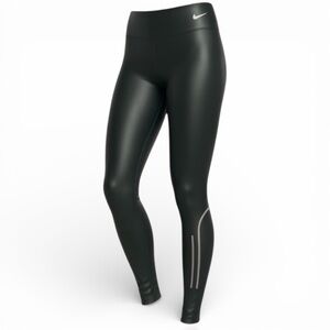 Nike NK Speed Tight Black & Gunsmoke Dri-FIT Shiny High-Rise Leggings - Sold Out